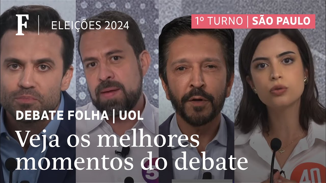 Nunes e Boulos são alvos, e debate Folha/UOL tem embates sobre corrupção, religião e mulheres