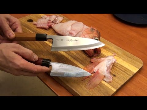 Correct grip - deba knife