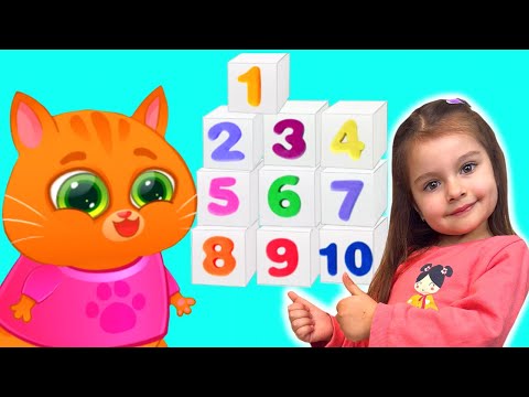 Мультики для дітей Арина та котик Bubbu грають у грі | Арина та Бубу в навчальному відео для дітей