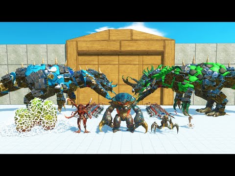 New Unit ALEN EXOTICA VS Monsters + Metal Titanoboa And Venom Claw | Animal Revolt Battle Simulator