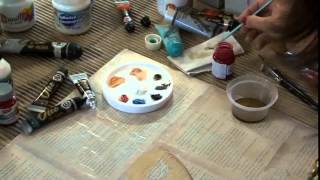 Pintura de Retrato con Técnica Mixta