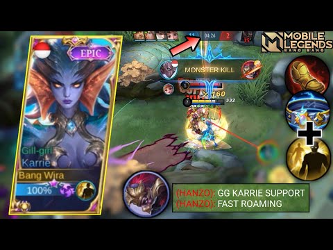 GAMEPLAY KARRIE SUPER AGGRESSIVE! WITH THESE TWO ITEMS ONLY - KARRIE BEST BUILD 2021