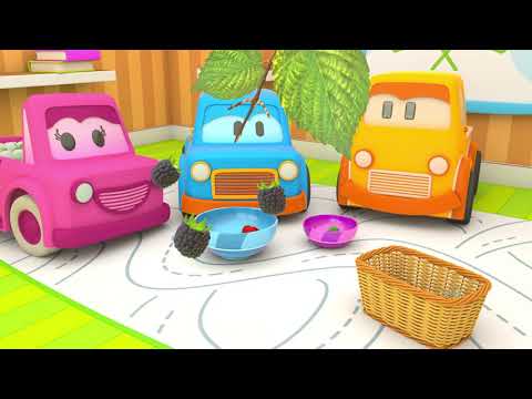 Cars Have Fun with Colors, Numbers, Fruits, and Animals - Clever Cars cartoon