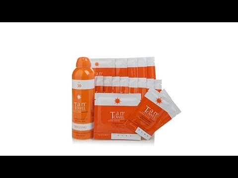 TanTowel 17pc Sunless Tanning Kit with Bronzing Mist