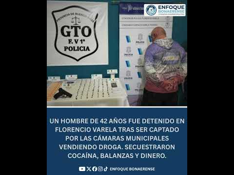 #FlorencioVarela | 🚨 LO DESCUBRIERON POR LAS CÁMARAS Y CAYÓ CON COCAÍNA 🚔🧤
