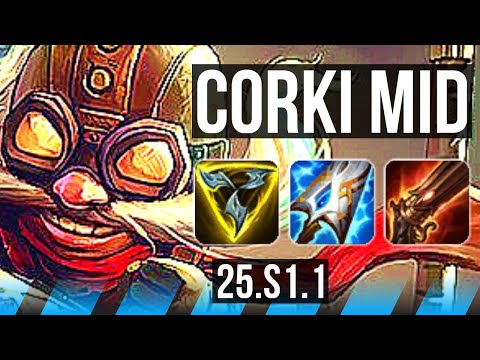CORKI vs QIYANA (MID) | Rank 15 Corki | BR Challenger | 25.S1.1
