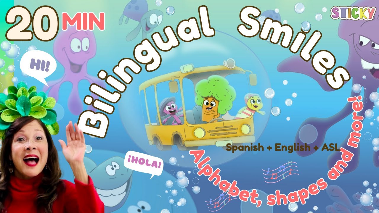 20 Minutes of Laughs & Learning for Kids! 😄 | Sticky Spanish Kids (Fun Spanish Songs!)