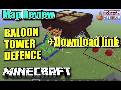 MINECRAFT - PS3 - BALLOON TOWER DEFENSE - MAP REVIEW...