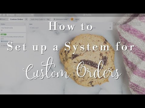 How to Take Custom Orders Home Cookie Bakery Business- Google Calendar and Trello for Home Bakers