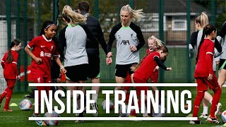 Liverpool FC Women Joined by Under-9s Squad! | Inside Training