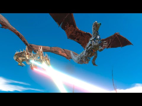 New Update FLYING GODZILLA & HYDRA vs EVERY UNITS ARMY - Animal Revolt Battle Simulator