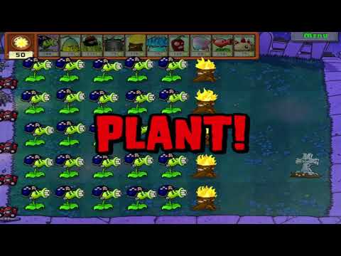 9999 Gatling Pea vs 99999 Zombie | Plants Vs Zombies Extra