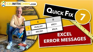 Download the video "Quick Fix 7  : Excel Errors What they mean and how to Fix"