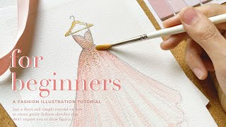 no figure drawing required! Fashion Sketch Tutorial for Total Beginners