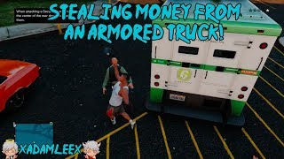 Grand Theft Auto V: Stealing Money From An Armored Truck!