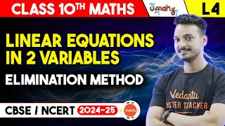 Pair Of Linear Equations In Two Variables Class 10 | Elimination Method | UMANG | CH 3