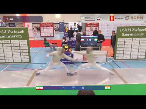 Warsaw World Cup 2023 SMS - L32 - Farzad Baher IRI v Karan Singh IND