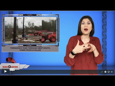 Tornadoes tear through deep south, three people killed (ASL - 12.17.19)