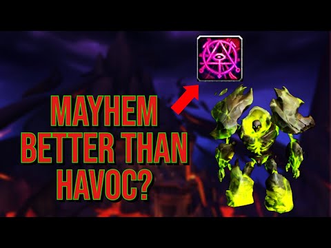 Dragonflight Destruction Warlock - Mayhem VS Havoc in AoE - Is Mayhem ACTUALLY better in Mythic +?