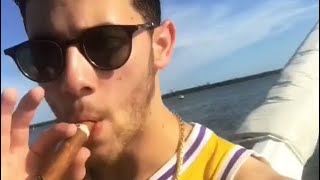 Nick Jonas smoking Cigar 🤤