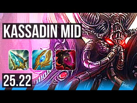 KASSADIN vs AHRI (MID) | 800+ games, Rank 15 Kassadin | KR Master | 25.22