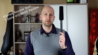 Video thumbnail for Kleines Review zum T.bone em 9600  Richtrohrmikrofon (shotgun) (german) by Frickezeud