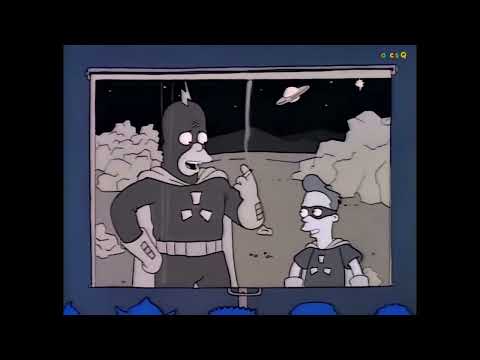 [The Simpsons] Superhero Radioactive Man Doing Laramie Cigarette TV Commercial