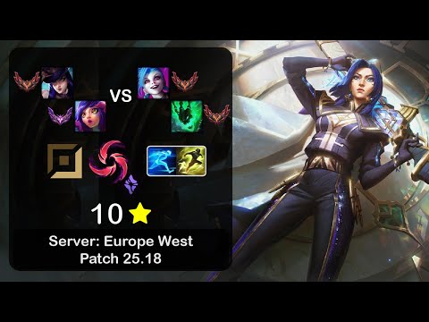 Caitlyn ADC + Neeko vs Jinx + Thresh - EUW GrandMaster - Patch 25.18