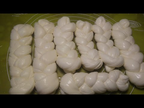 Сыр СУЛУГУНИ, косичка из коровьего молока, полный подробнный рецепт с нюансами приготовления.