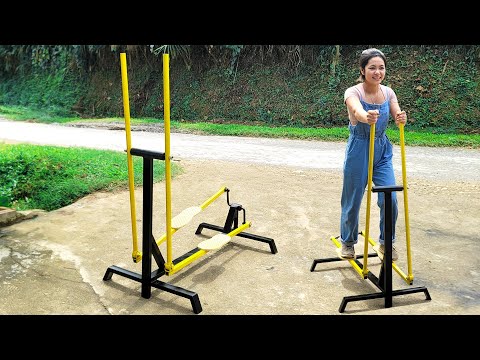 Turn an Old Bicycle into a DIY Air Walker with Tons of Bearings | DIY | Homemade