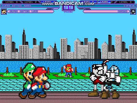 MUGEN Request: Super Better Mario & Super Better Luigi Vs Cuphead & Mugman