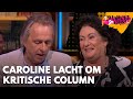 Caroline kan wel lachen om kritische column van Marcel over haar | MARCEL & GIJS