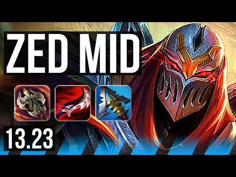 ZED vs AZIR (MID) | 8 solo kills, 66% winrate, Legendary, 13/4/9 | EUW Diamond | 13.23