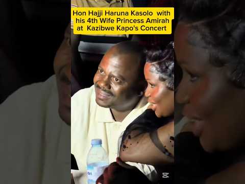 Hon Hajji Haruna Kasolo  with his 4th Wife Princess Amirah at  Kazibwe Kapo's Concert