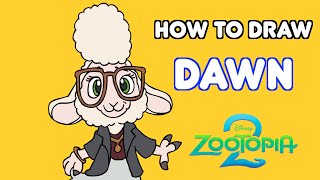 How to Draw Dawn Bellweather Zootopia 2