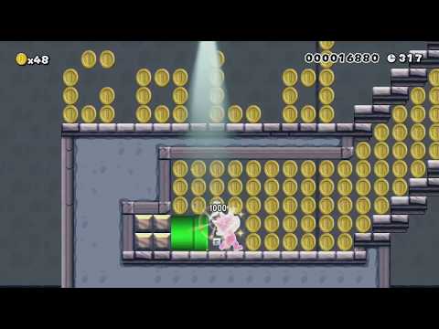 Trials of Four Mythical Towers! by DrewWinter - Super Mario Maker - No Commentary 1bp