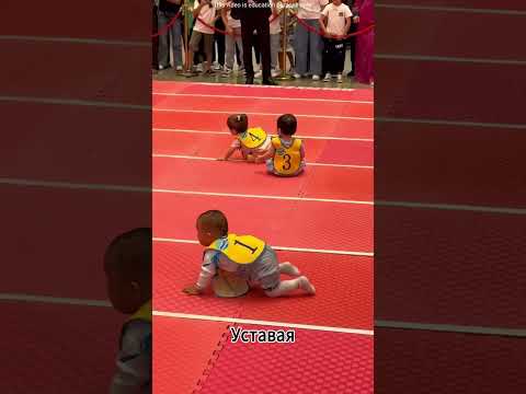 Среди этих четырех детей развернулась веселая гонка😯 #младенцы