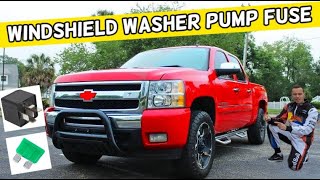 CHEVROLET SILVERADO WINDSHIELD WASHER PUMP FUSE LOCATION 2006 2007 2008 2009 2010 2011 2012 2013