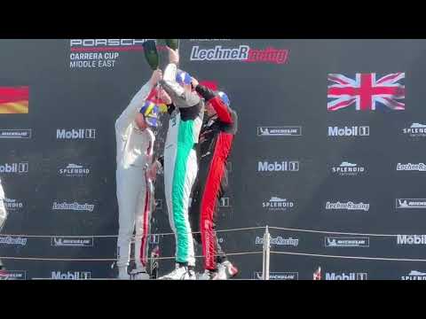 Colin Bönighausen von der Pole zum ersten Carrera Cup Sieg 🥇 seiner Karriere - Siegerehrung
