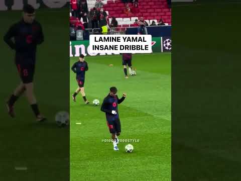 Insane dribble Lamine Yamal ☠️🤯 #lamineyamal #yamal #lamine #training #skills #magic #barcelona