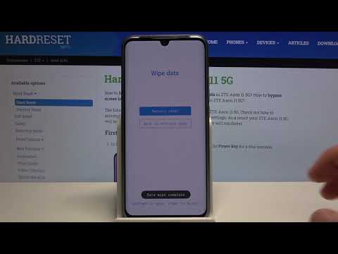 Hard Reset ZTE Axon 11 - Bypass Pattern Lock / Factory Reset by Recovery Mode