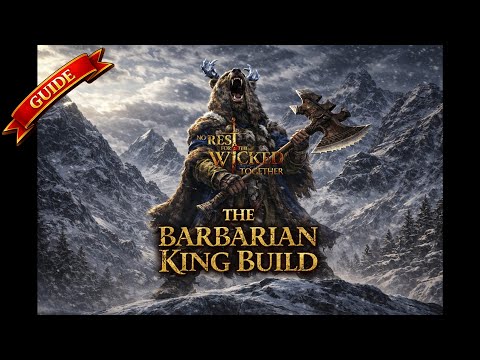 🪓 The Barbarian King Build One Shot Tank – No Rest for the Wicked CO-OP & Solo | Freeze Shatter 🐻