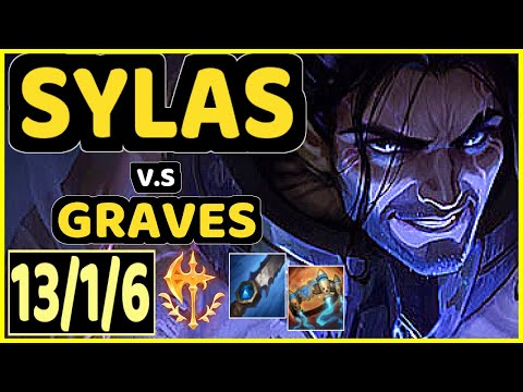 MAGIFELIX (SYLAS) vs GRAVES - 13/1/6 KDA JUNGLE CHALLENGER GAMEPLAY - EUW