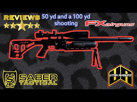saber tacttical chassis for the FX crown MK2 + 50 and 100 yd shooting
