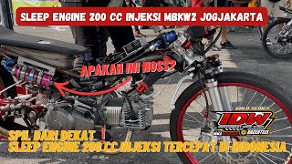 Download lagu Lihat Dari Dekat 'RISETAN SLEEP ENGINE 200 CC INJEKSI, TERCEPAT DI INDONESIA' No Limit Racing MBKW2 mp3