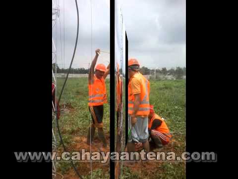 Pasang penangkal petir radius di PT SCW Subang Jawa Barat