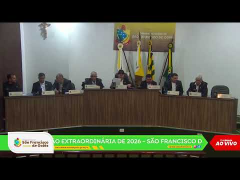 20ª SESSÃO EXTRAORDINÁRIA DE 2026 - SÃO FRANCISCO DE GOIÁS