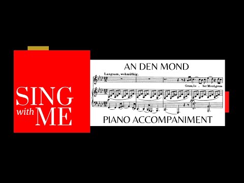 An den Mond D.193 - Schubert - Accompaniment F minor