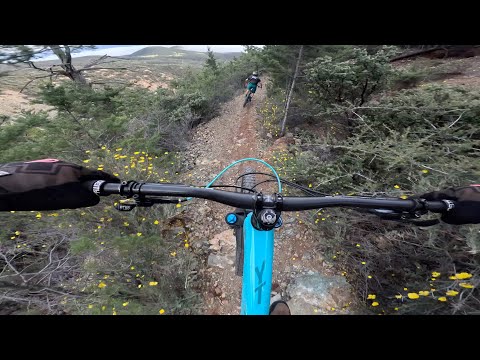 Biking Pics and Shovels to the Eucs Bike Park in SLO with Famous Garrett!