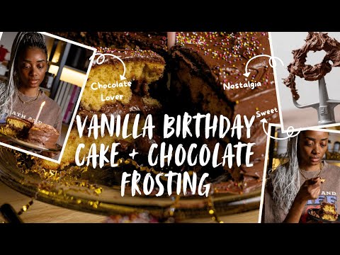 Vanilla Birthday Cake + Chocolate  Frosting | Faith + Flavor Friday's | Shanika Graham-White